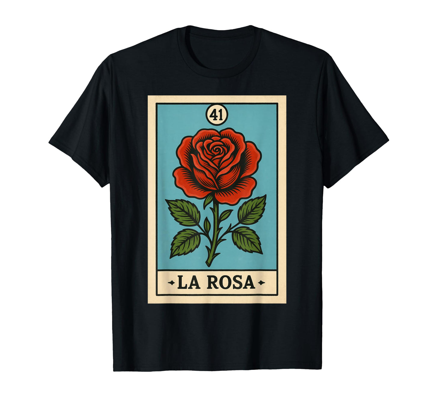 rosa Mexican Lottery Bingo Game, Roses T-Shirt