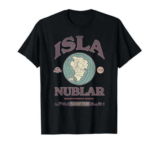 Jurassic Park Isla Nublar Tour 1993 T-Shirt, Small, Black