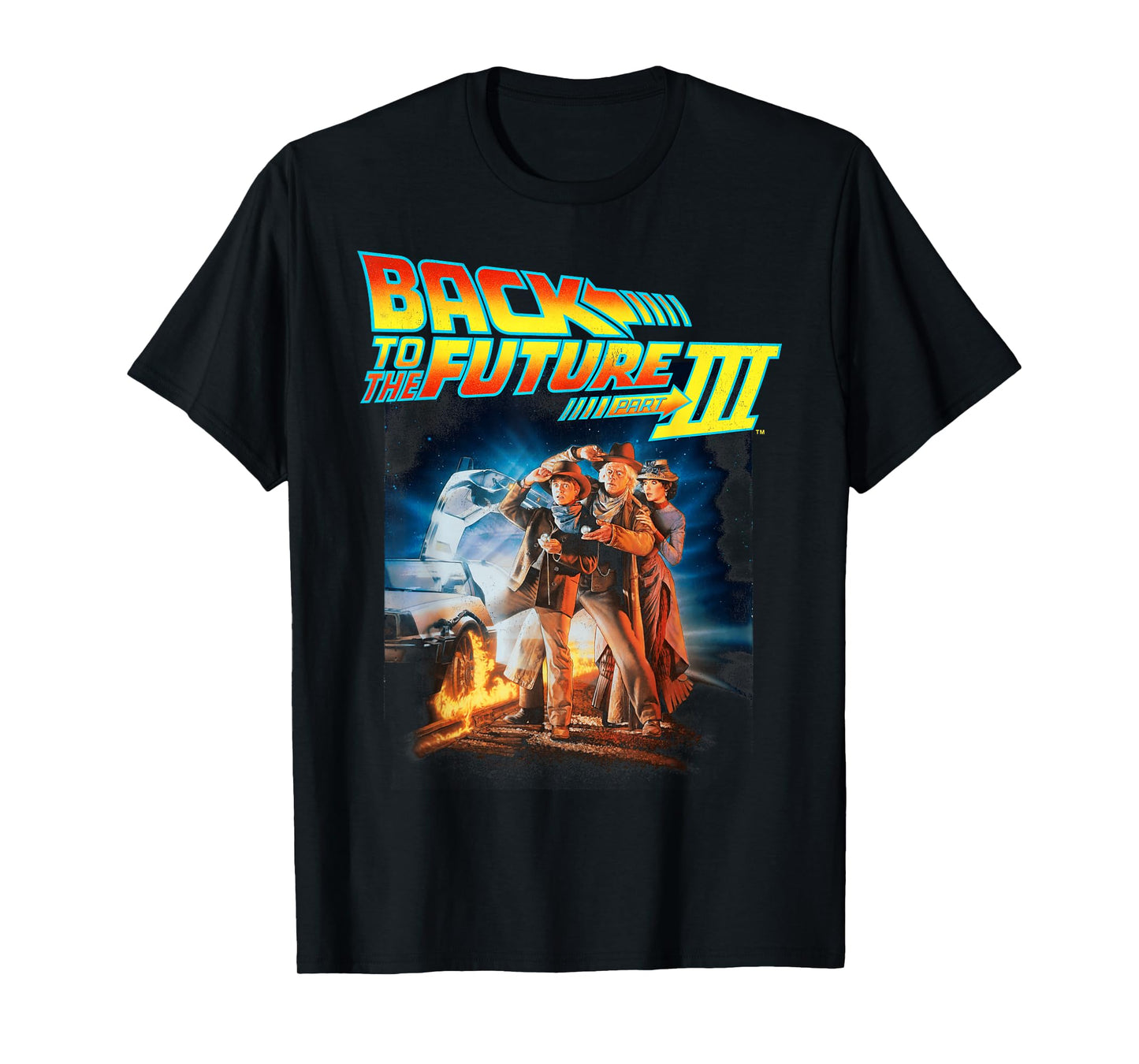 Back to The Future Three Movie Poster T-Shirt