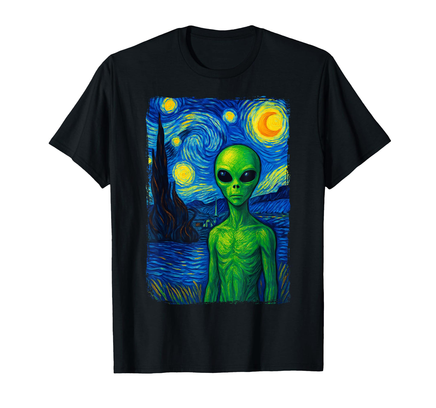 Alien Starry Night T-Shirt