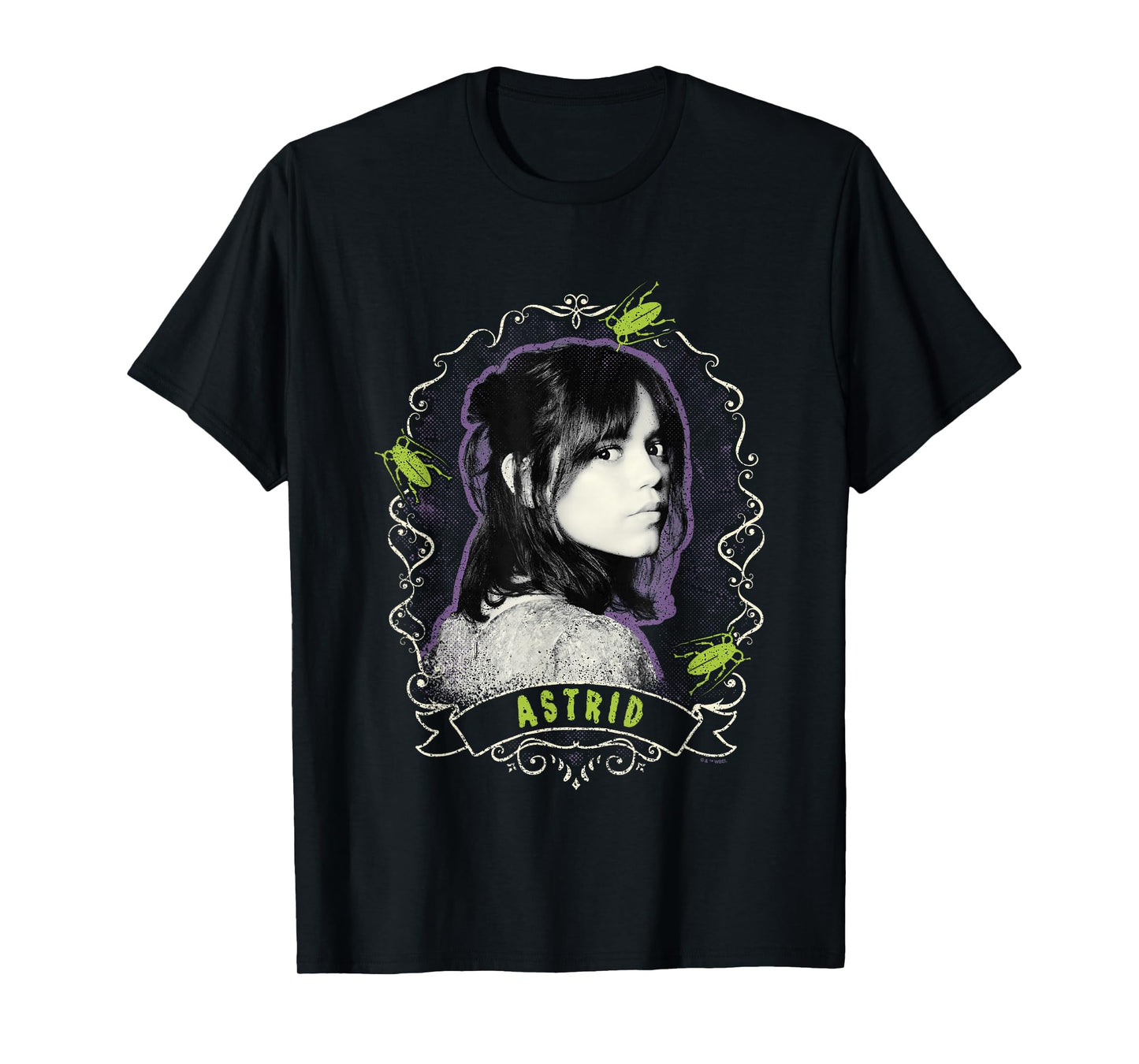 Beetlejuice Beetlejuice Astrid Deetz Face Portrait Vintage T-Shirt