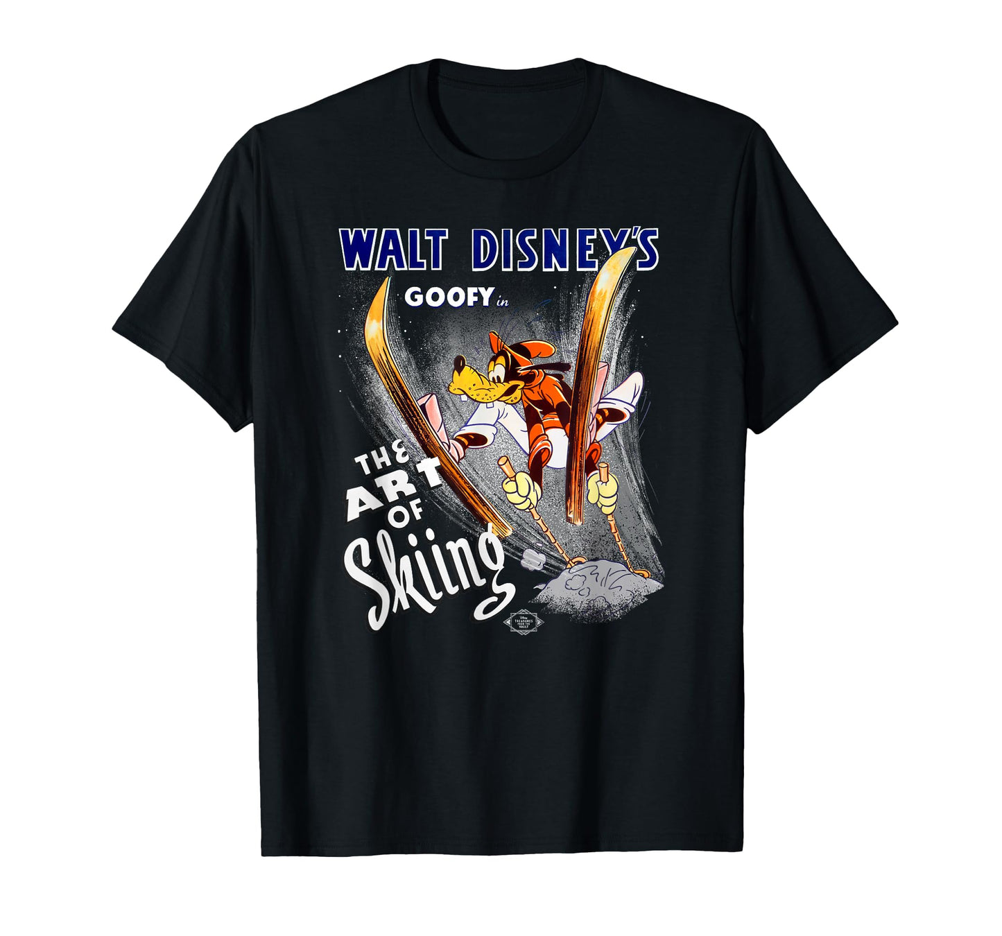 Disney Goofy The Art of Skiing Retro Vintage Classic T-Shirt