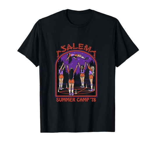 Steven Rhodes Salem Witch Summer Camp '78 Retro Dark Humor Long Sleeve T-Shirt