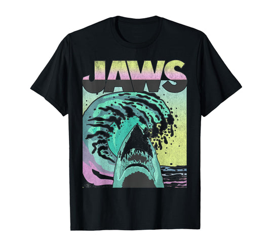 Jaws Retro Wave Poster T-Shirt