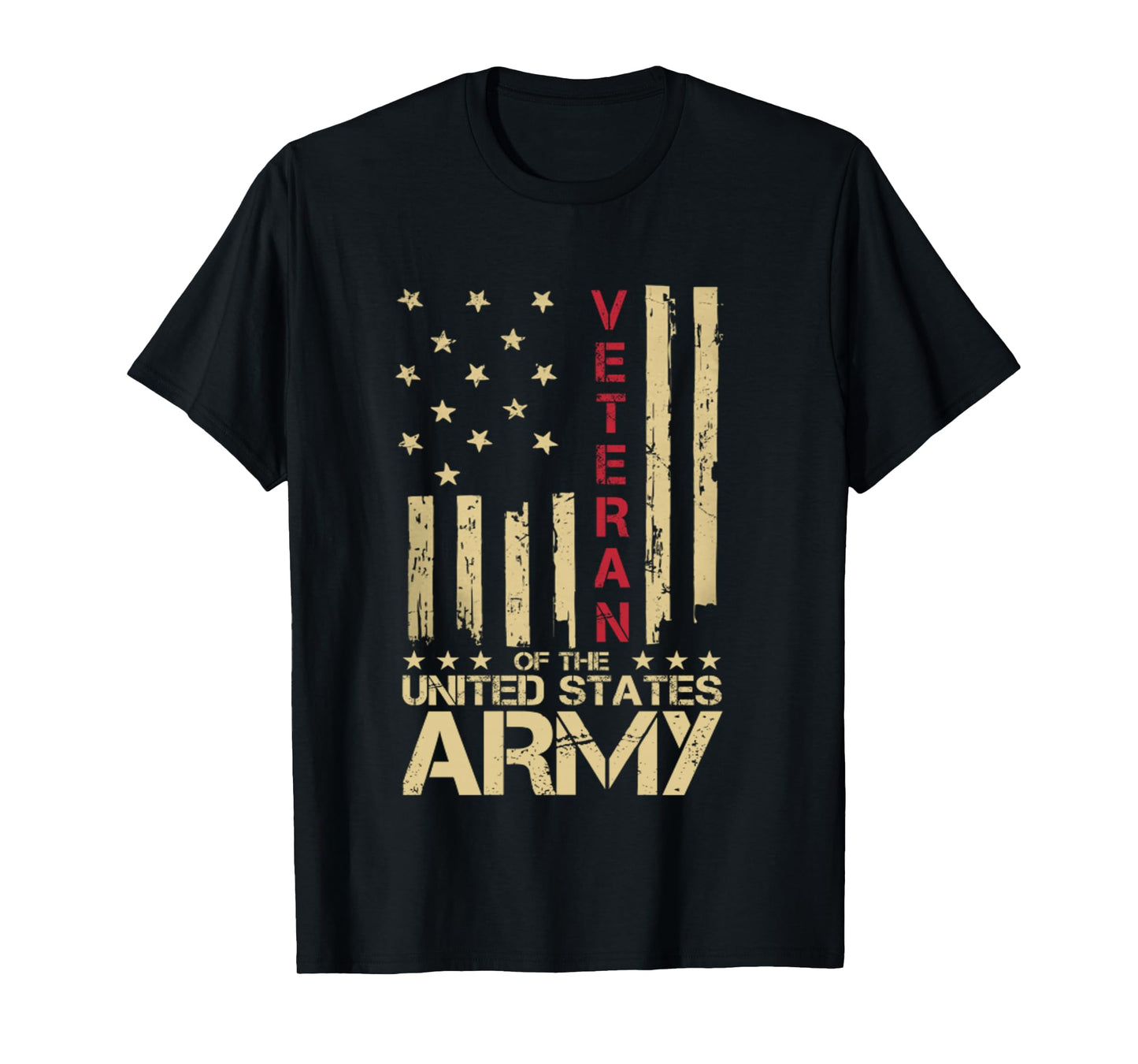 Patriotic U.S Army Veteran Red Line American Flag Vintage Long Sleeve T-Shirt